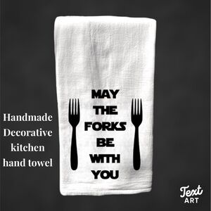 Star Wars inspired handmade decorative kitchen hand - may the forks be with you